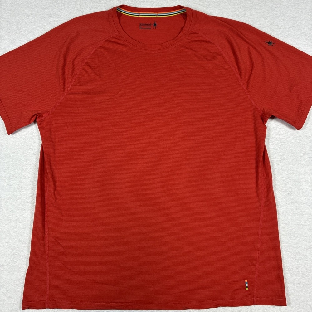 Men's Smartwool Merino 150 Base Layer Micro Stripe Short Sleeve Shirt XL Hiking